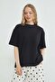 Transparent Butterfly Embroidered Oversize T-Shirt - 3