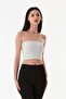Basic Covered Strapless Bustier - 6