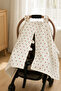 Muslin Stroller Cover 100% Cotton 100X90 cm Reversible Newborn Baby Breathable Muslin