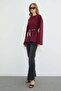 Fullamodest Belted Slit Wide Sleeve Tunic - 3