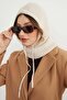 Basic Lace-Up Knitwear Balaklava Beanie - 5