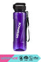 1000ml New Collection Large Size Silicone Straw Tritan Water Bottle with Measuring Scale Transparent Body and Hand Strap, Bpa Free, Odor Free - 2
