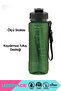 1000ml New Collection Large Size Silicone Straw Tritan Water Bottle with Measuring Scale Transparent Body and Hand Strap, Bpa Free, Odor Free - 5