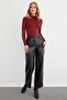 Mock Neck Snap Fastener Bodysuit - 5
