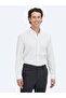 White Striped Regular Fit Long Woven Sport Cotton Blend Shirt