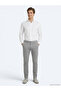 Gray Woven Jogging Fit Casual Cotton Blended Trousers