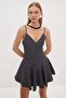 Polka Dot Strap Mini Dress with Shorts