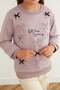 Kurdele Printed Crew Neck Girls' Sweatshirt - 6