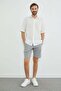 Linen Look Short Sleeve Shirt - 3