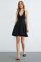 Halter Neck Buckle Covered Dress - 6