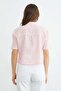 Striped Oversize Crop Shirt - 7