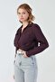 Knotted Front Pocket Crop Shirt