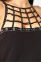 Women Embellished Mini Dress, Black - 5