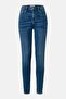 Women Skinny Fit Wash Jeans, Blue - 2
