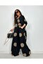 Glow Embroidered Kimono Set Long Maxi Length Shirt and Pants Set - 6