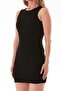 Basic Corded Crew Neck Dress - 8