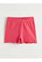 Two Mt Shop Quality Pink Combed Cotton Plain Short Girls' Shorts - 4