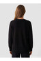Nevavm Oval Collar Self-Patterned Women's Knitwear Cardigan with a Difference - 4