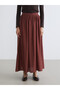 Original Elastic Waist Patterned Flared Skirt - 2