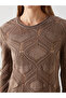 Esvab • Modern & Distinctive Zero Roba Collar Openwork Women's Knitwear Sweater - 4