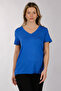Basic Viscose V-Neck T-Shirt - 2