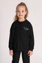 3-8 Years Happy Colors Girl's Cardigan-Black - 2
