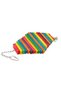 Rainbow Color Wood Blocks Bird Chew Toy With Hanging Chain Cage Parrot Toys Pecking Pet Bird Toy For - 4