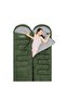 Camper Pro Sq Combinable 2 Person Sleeping Bag Khaki.
