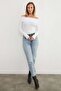 Basic Madonna Collar Modal Blouse - 4