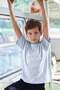 100% Cotton Letter Embossed Printed Oversize Boys' T-Shirt