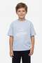 100% Cotton Letter Embossed Printed Oversize Boys' T-Shirt - 2