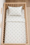 100% Cotton Green Teddy Bear Patterned 80X110 Duvet Cover - Baby Elastic Sheet Set - 2 Pillowcases 60X120 / 70X120 / 70X110 Mother's Side - Park Bedding