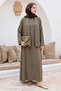Jile Dress Belted Khaki Suit - 4