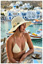 100% Paper, Hand Knitted, Straw Hat for Women (Size 57-58) (There Is a Drawstring Inside) - 3