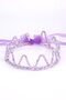 Lilac Round Sequined Girl's Queen Crown