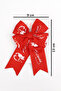 Red Atatürk Printed Girl's Clip Buckle - 4