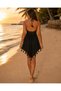 Women's 100% Cotton Buldan Fabric Asymmetrical Cut Hand-Knitted Lace Bustier Model Bohemian Beach and Casual Dress (Fits Xs/S /M Sizes) - 5