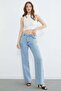 Star Embroidered High Waist Jeans - 4