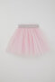 Girl's Tutu Skirt Snowflake Polka Dot Patterned 5-9 Years, Pink - 4