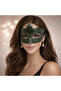 Khaki Green Mysterious Masquerade Mask (5263)