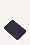 Magsafe Unisex Faux Leather Magnetic Navy Blue Card Holder Wallet H9090Axns - 3