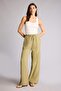 100% Cotton Wide Leg High Waist Muslin Trousers E3934Ax25Sm - 3