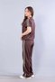 26685 O Neck Rajp Rajp Striped Edges Short Sleeve Modal Set - 2