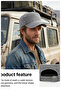 Unisex Vintage Washed Castro Hat - Distressed Military Style Cap - 5