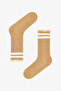 2 Pairs of Cotton Ankle Socks with Striped Lace Ruffles - 2