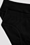 Erkek Basic Tape Siyah 2li Slip Külot