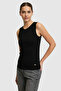Women's Black Crew Neck Basic T-Shirt 50323534-Vr046 - 3