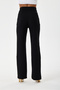 Women's Black Palazzo Pants with Velcro Waist - 3