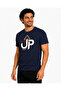 Level up Premium Unisex T-Shirt 100% Cotton Modern Navy Blue T-Shirt - 3