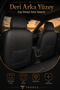 Toyota Corolla Sedan 2002+ Compatible Nova Series Thai Feather Lumbar Support Light Blue Black Premium Seat Cover - 6